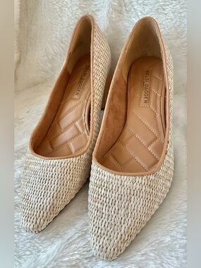 Kelsi Dagger The Pump Natural Raffia Heels